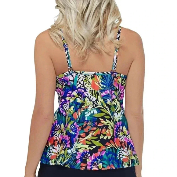 Island Escape Waterfall Gardens Printed Underwire Tankini - Picture 2 of 2